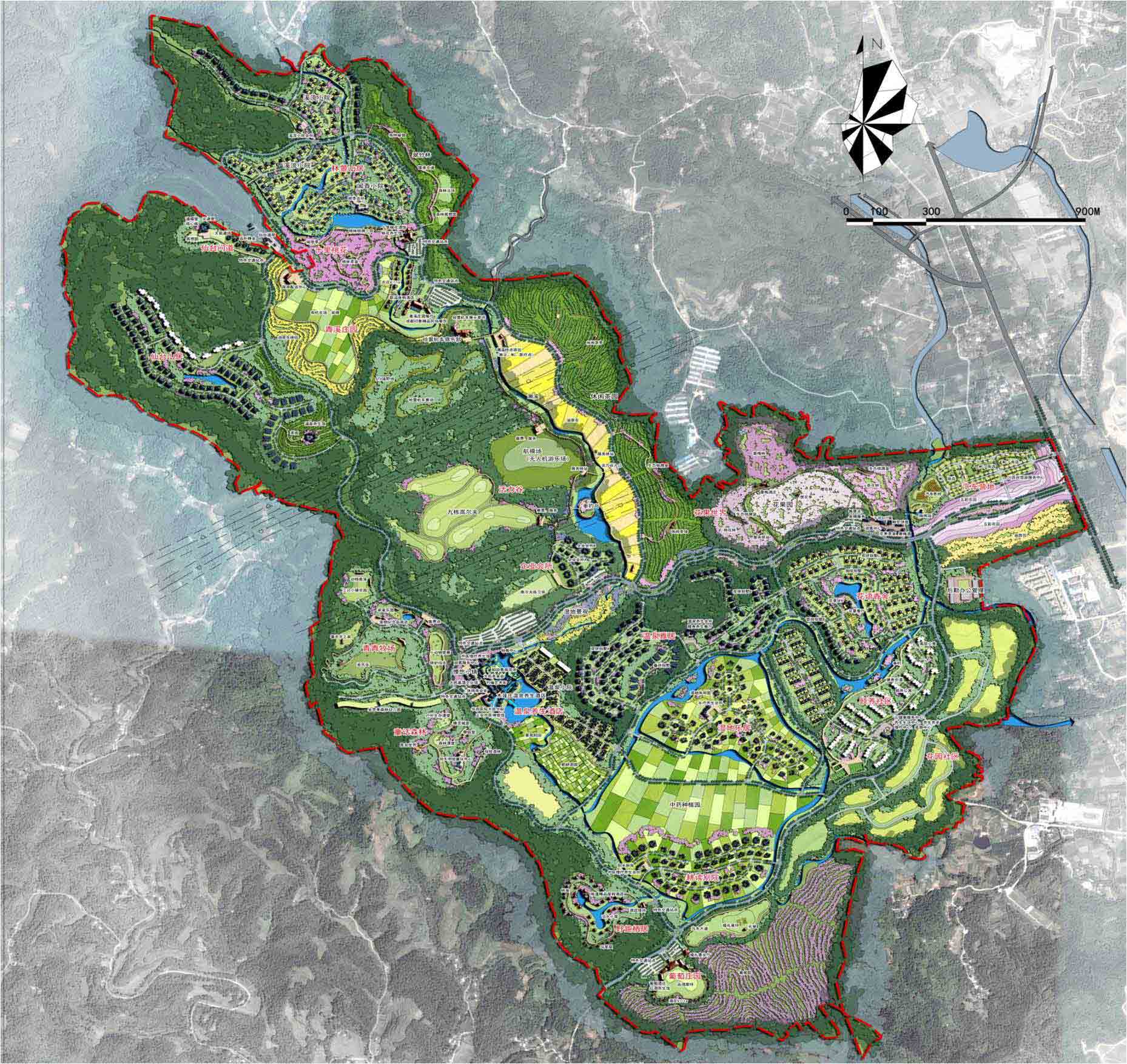 四川龙源置业有限公司 项目地点:成都市大邑县 委托任务:总体规划